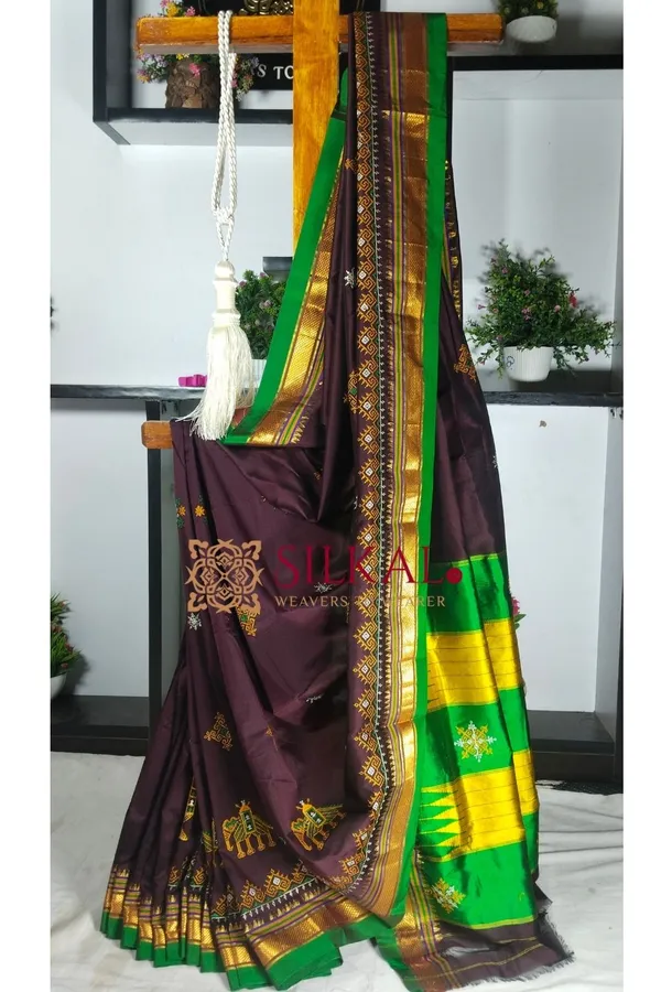 Ilkal_Semi_Silk_With_Kasuti_Saree_Saree_Code-_SKL1826