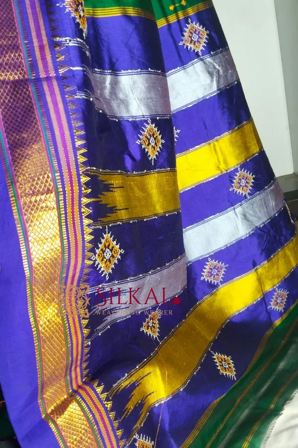 Ilkal_Semi_Silk_With_Kasuti_Saree_Saree_Code-_SKL1824