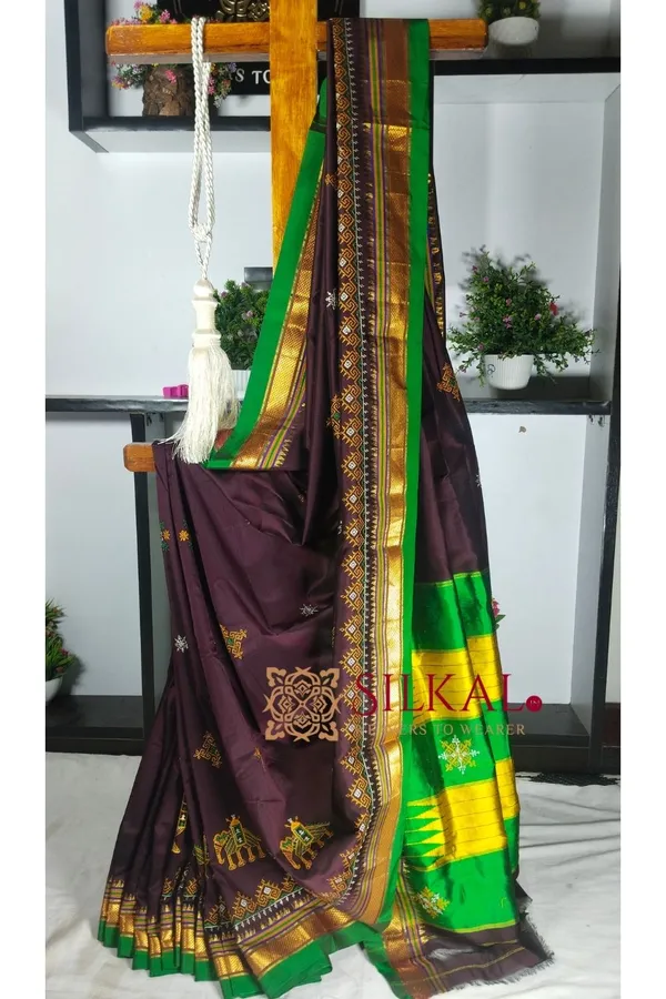 Ilkal_Semi_Silk_With_Kasuti_Saree_Saree_Code-_SKL1826