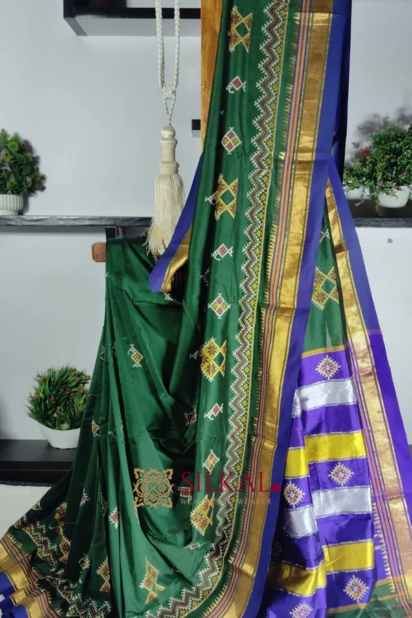 Ilkal_Semi_Silk_With_Kasuti_Saree_Saree_Code-_SKL1867
