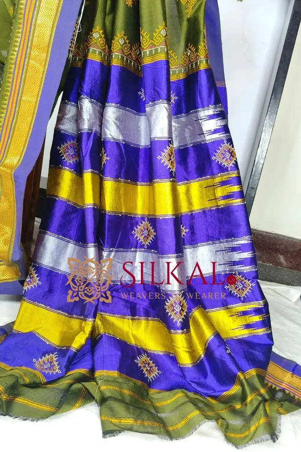 Ilkal_Semi_Silk_With_Kasuti_Saree_SKL03576