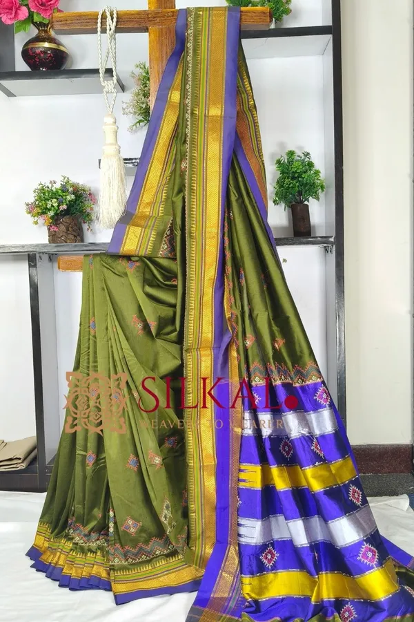 Ilkal_Semi_Silk_With_Kasuti_Saree_SKL03577