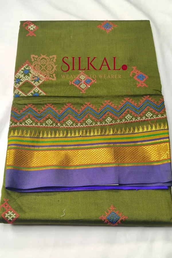 Ilkal_Semi_Silk_With_Kasuti_Saree_SKL03577