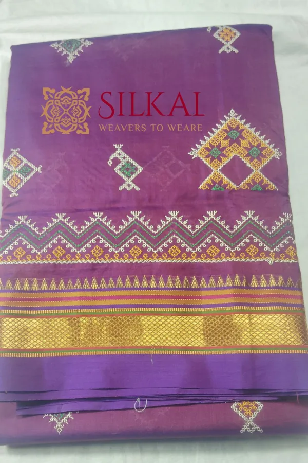 Ilkal_Semi_Silk_With_Kasuti_Saree_SKL1999