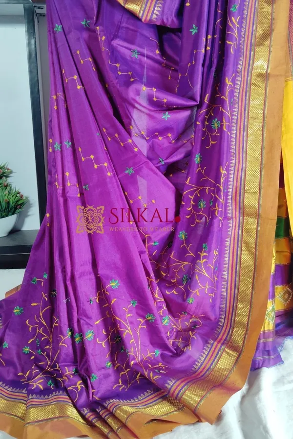 Ilkal_Semi_Silk_With_Kasuti_Saree_Code-_SKL1868