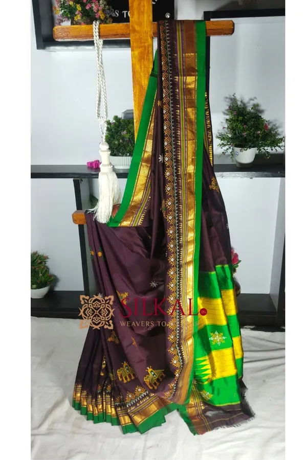 Ilkal_Semi_Silk_With_Kasuti_Saree_Saree_Code-_SKL1826