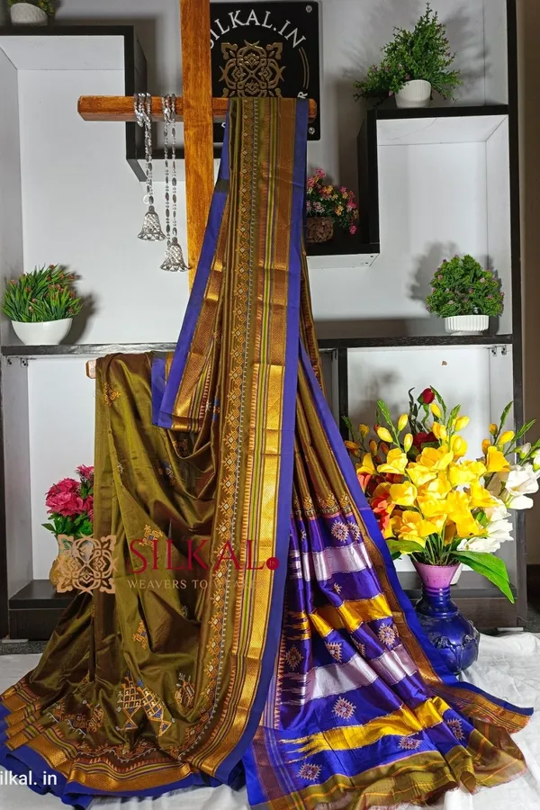 Ilkal_Semi_Silk_With_Kasuti_Saree_Saree_Code-_SKL1750