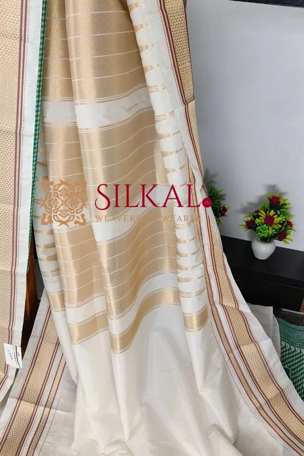 Ilkal_Small_Check_Cotton_Silk_Saree_SKL04000