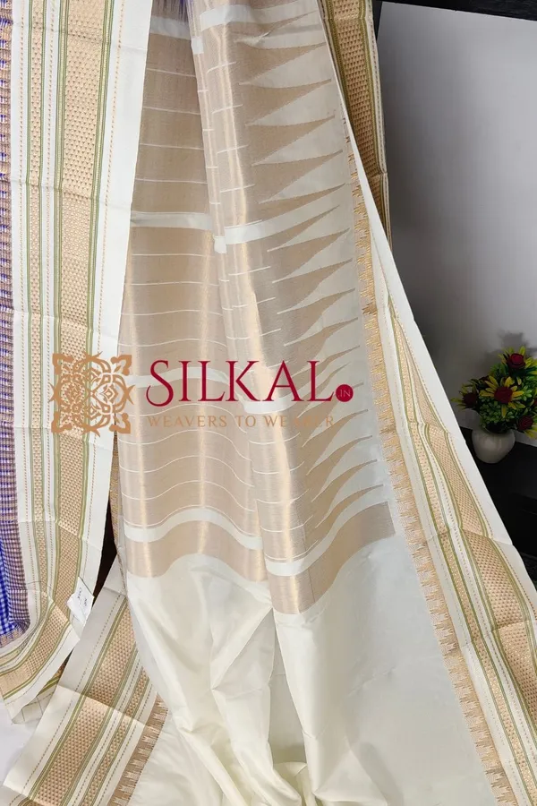 Ilkal_Small_Check_Cotton_Silk_Saree_SKL04009