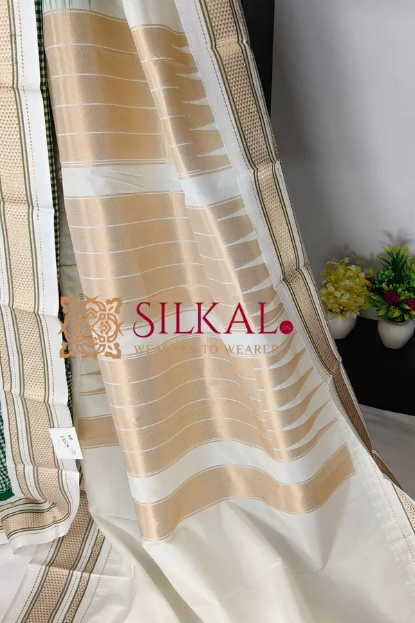 Ilkal_Small_Check_Cotton_Silk_Saree_SKL04020