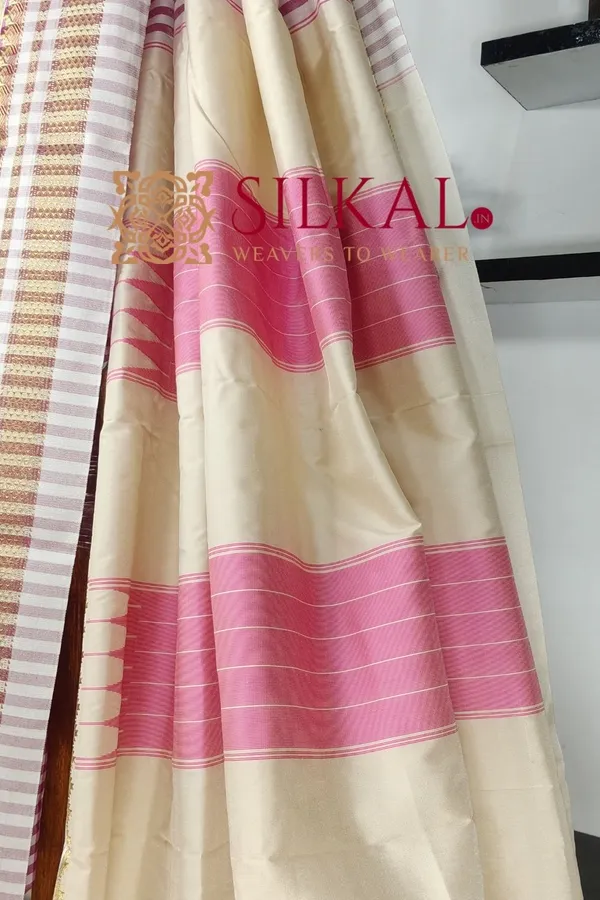 Ilkal_Small_Check_Cotton_Silk_Saree_Saree_Code-_SKL03433