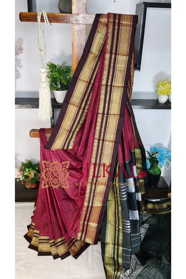 Ilkal_Special_Chandrunga_Cotton_Silk_Saree_SKL04123