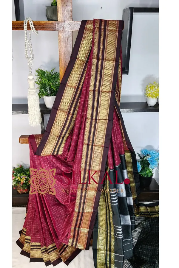 Ilkal_Special_Chandrunga_Cotton_Silk_Saree_SKL04123