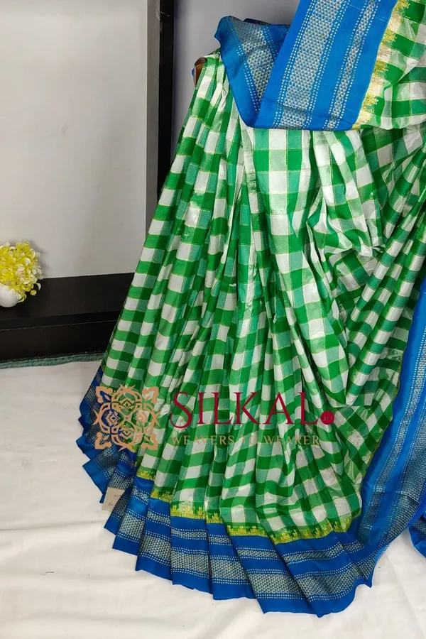 Ilkal_Special_Cotton_Silk_Big_Checks_Saree_SKL04041
