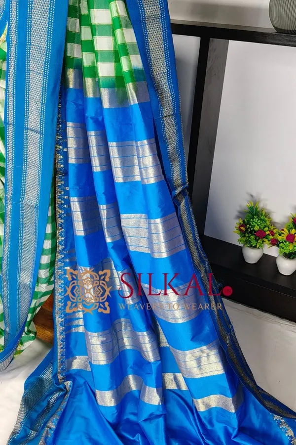 Ilkal_Special_Cotton_Silk_Big_Checks_Saree_SKL04041