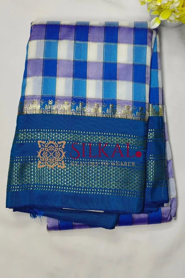 Ilkal_Special_Cotton_Silk_Big_Checks_Saree_SKL04042