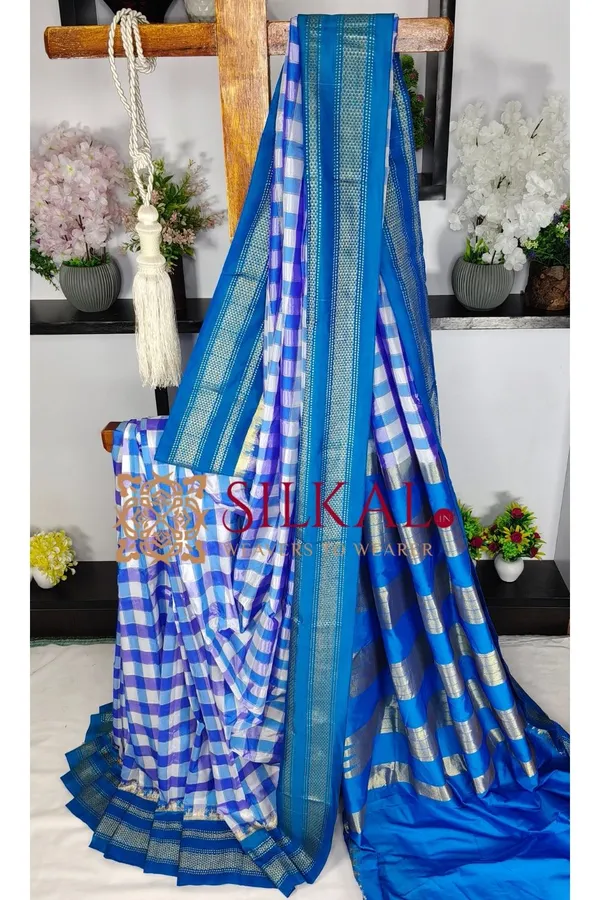 Ilkal_Special_Cotton_Silk_Big_Checks_Saree_SKL04042