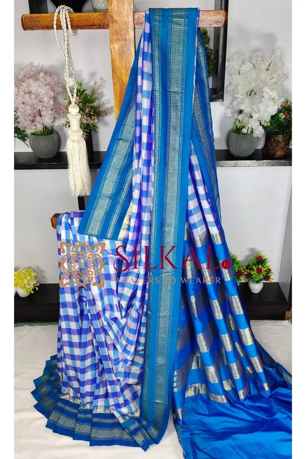 Ilkal_Special_Cotton_Silk_Big_Checks_Saree_SKL04042