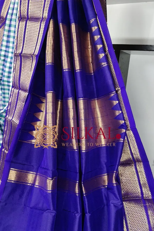 Ilkal_Strip_Pure_Silk_Saree_SKL03732
