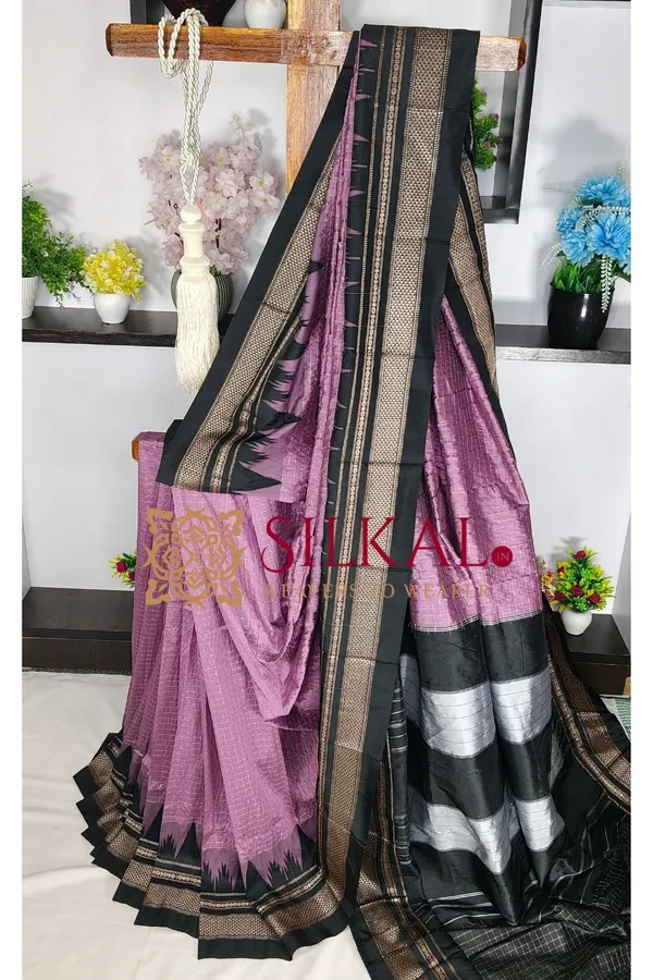 Ilkal_Temple_Chadaruga_Cotton_Silk_Saree_SKL03854