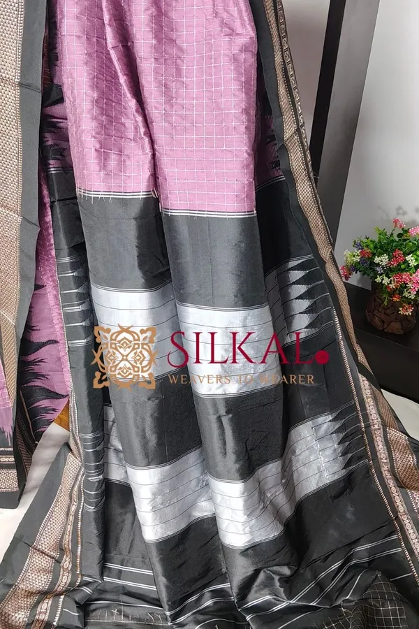 Ilkal_Temple_Chadaruga_Cotton_Silk_Saree_SKL03854