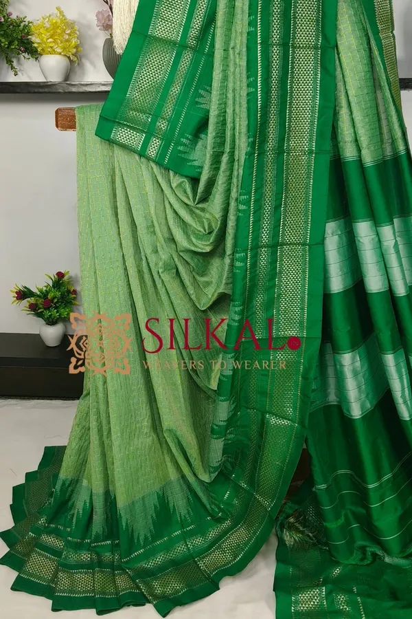 Ilkal_Temple_Chadaruga_Cotton_Silk_Saree_SKL03856