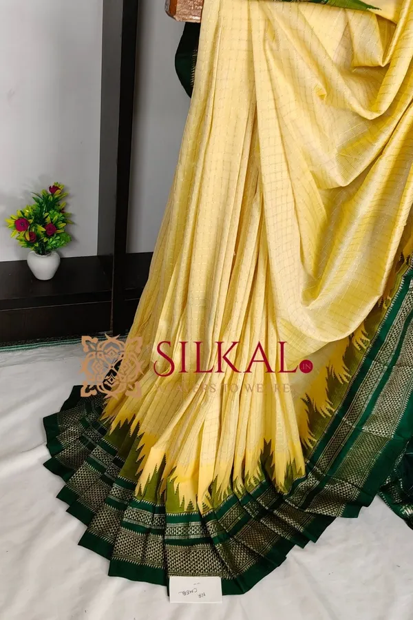 Ilkal_Temple_Chadaruga_Cotton_Silk_Saree_SKL03857