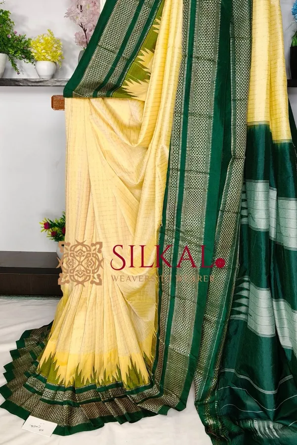Ilkal_Temple_Chadaruga_Cotton_Silk_Saree_SKL03857