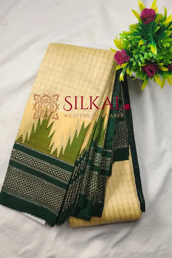Ilkal_Temple_Chadaruga_Cotton_Silk_Saree_SKL03857