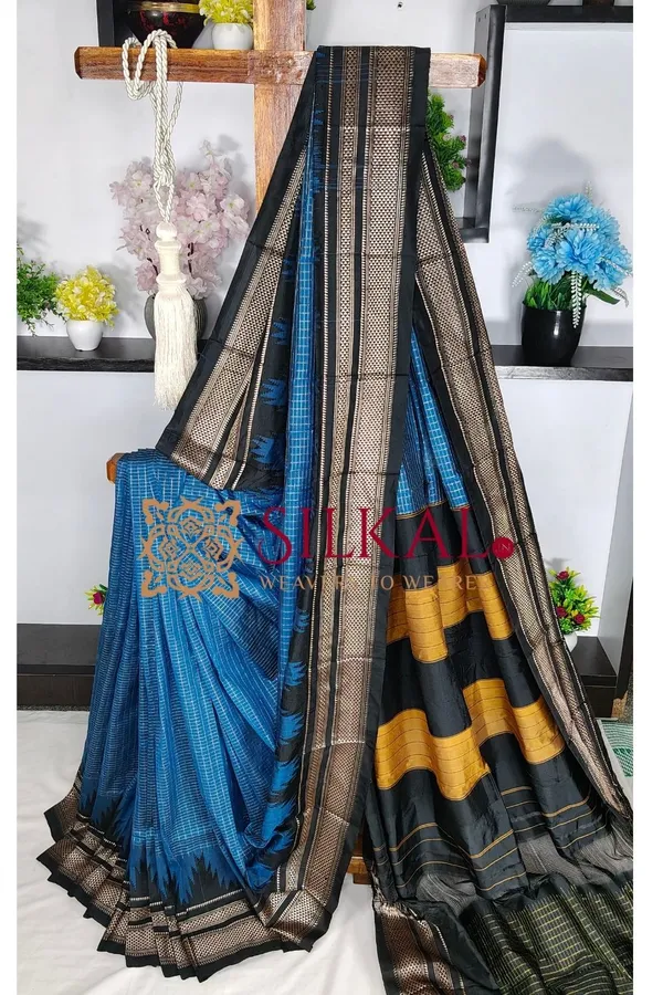 Ilkal_Temple_Chadaruga_Cotton_Silk_Saree_SKL03858