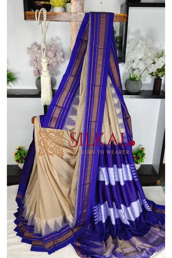 Ilkal_Temple_Chadaruga_Cotton_Silk_Saree_SKL03869