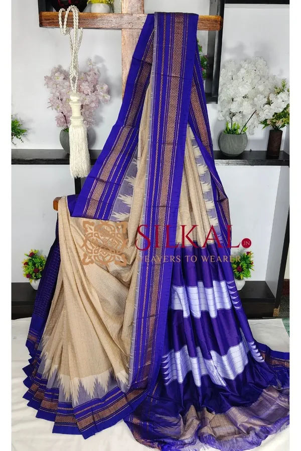 Ilkal_Temple_Chadaruga_Cotton_Silk_Saree_SKL03869