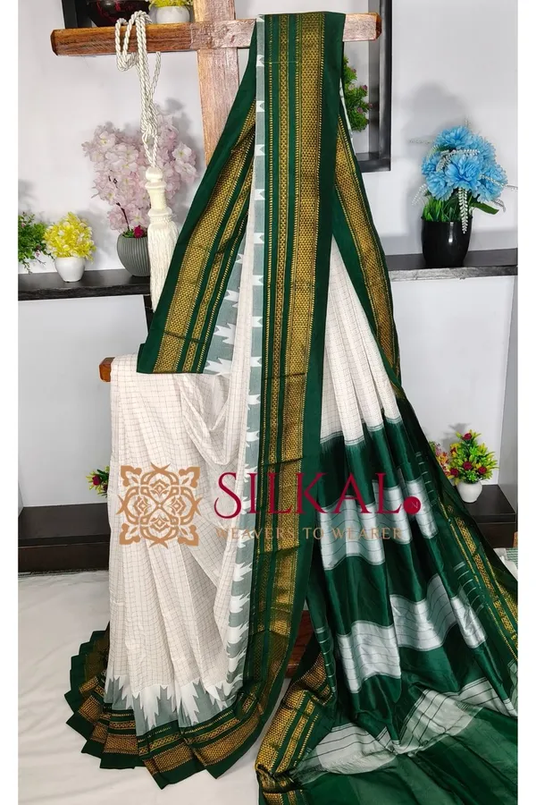 Ilkal_Temple_Chadaruga_Cotton_Silk_Saree_SKL03871