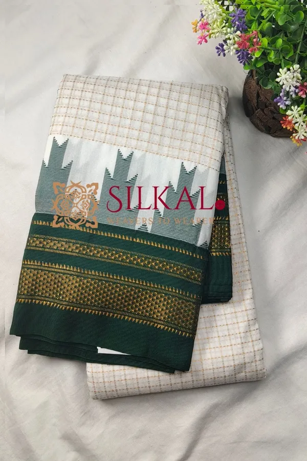 Ilkal_Temple_Chadaruga_Cotton_Silk_Saree_SKL03871