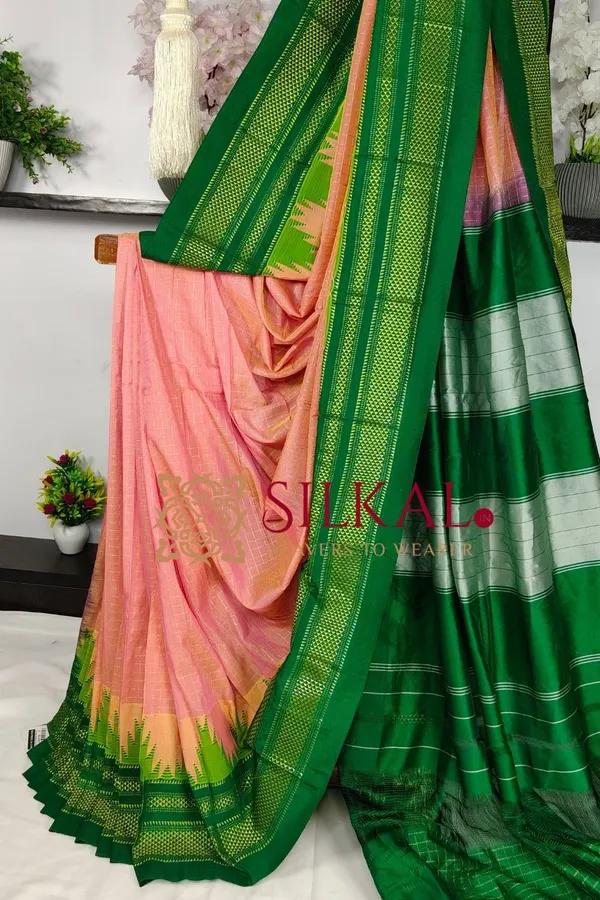 Ilkal_Temple_Chadaruga_Cotton_Silk_Saree_SKL03872