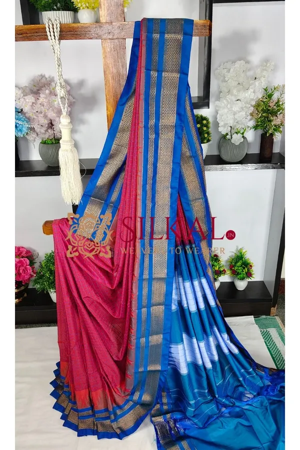 Ilkal_Temple_Chadaruga_Cotton_Silk_Saree_SKL03875