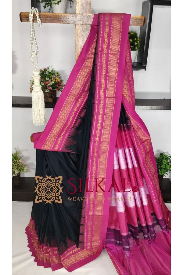 Ilkal_Temple_Cotton_Silk_Saree_SKL03771