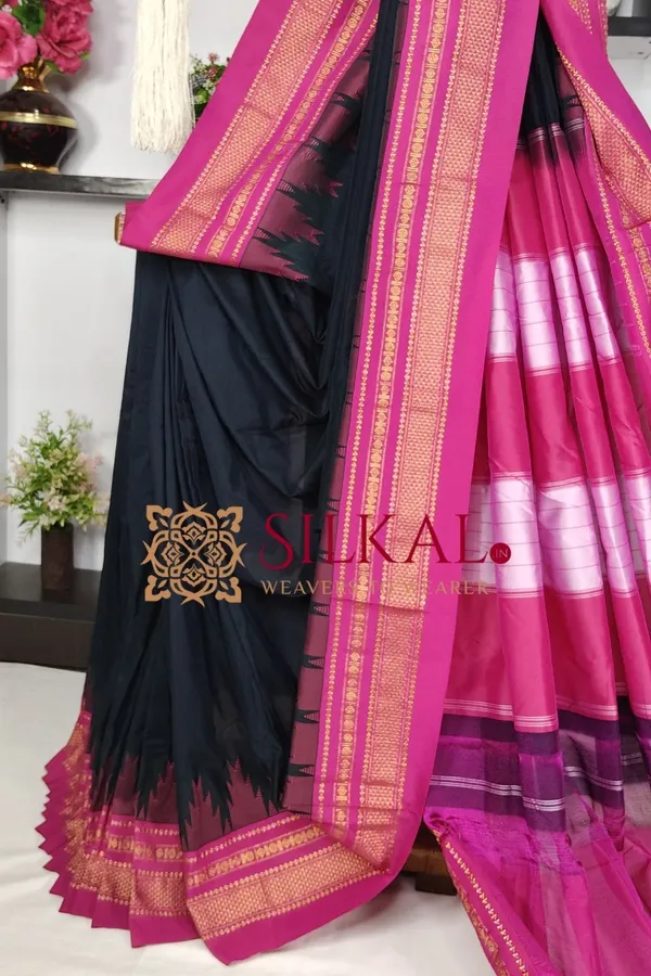 Ilkal_Temple_Cotton_Silk_Saree_SKL03771
