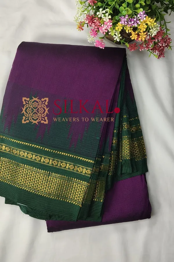 Ilkal_Temple_Cotton_Silk_Saree_SKL03774