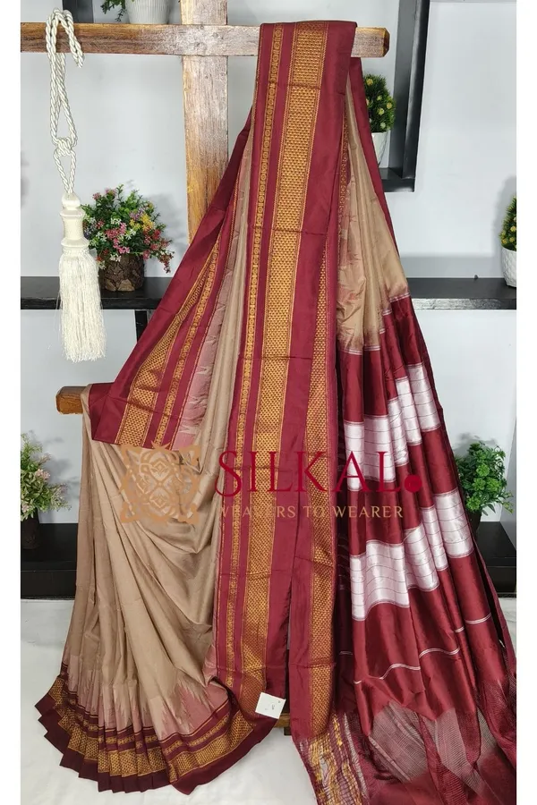 Ilkal_Temple_Cotton_Silk_Saree_SKL03775