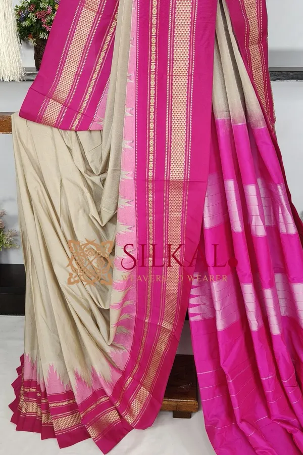 Ilkal_Temple_Cotton_Silk_Saree_SKL03776