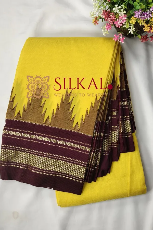 Ilkal_Temple_Cotton_Silk_Saree_SKL03778