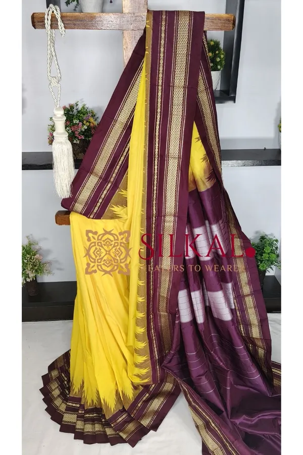 Ilkal_Temple_Cotton_Silk_Saree_SKL03778