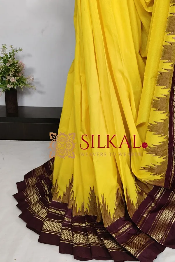 Ilkal_Temple_Cotton_Silk_Saree_SKL03778