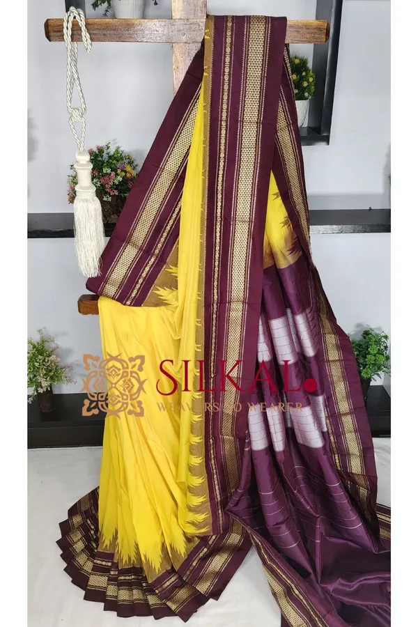 Ilkal_Temple_Cotton_Silk_Saree_SKL03778