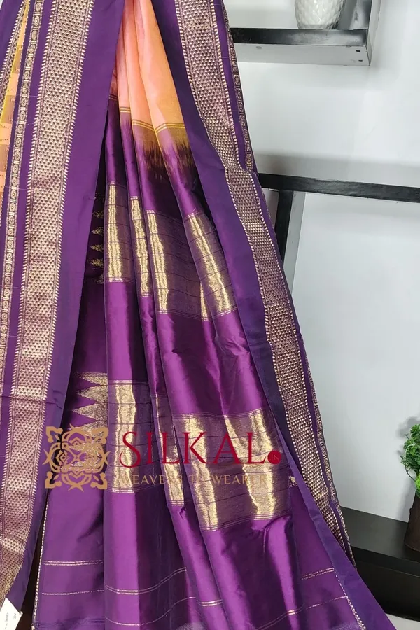 Ilkal_Temple_Cotton_Silk_Saree_SKL03779