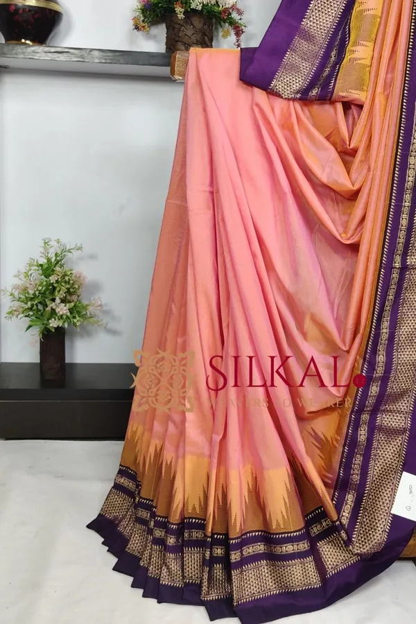 Ilkal_Temple_Cotton_Silk_Saree_SKL03779