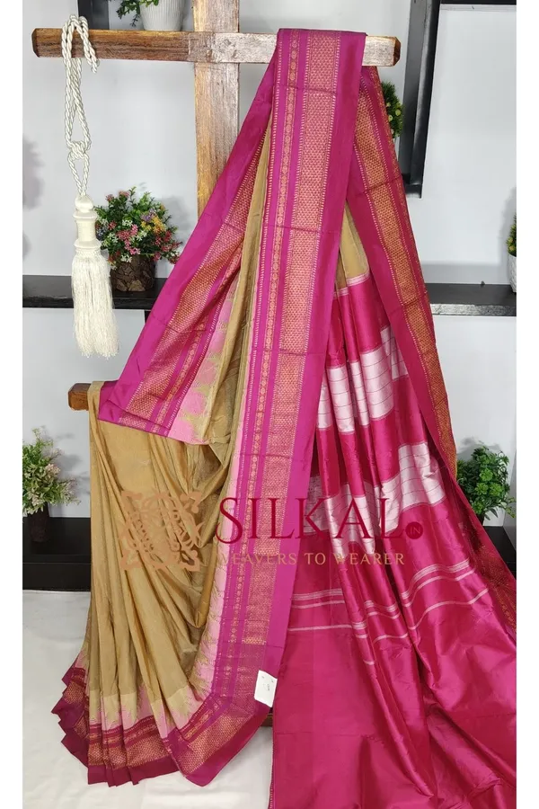 Ilkal_Temple_Cotton_Silk_Saree_SKL03780