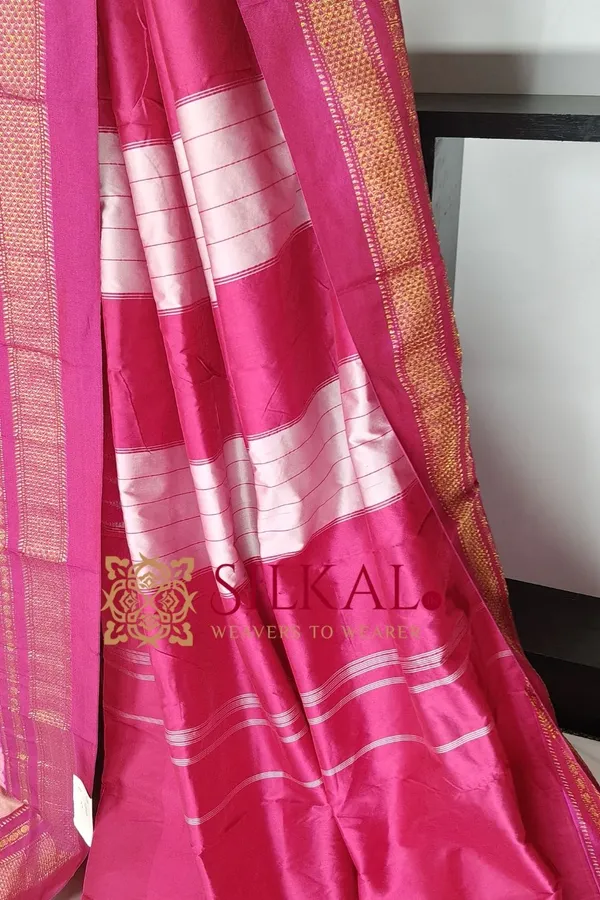 Ilkal_Temple_Cotton_Silk_Saree_SKL03780