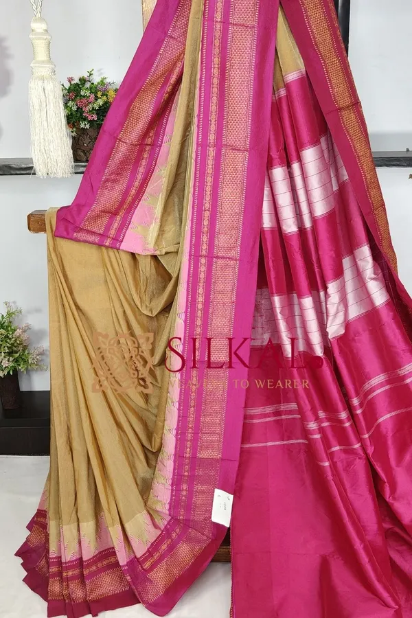 Ilkal_Temple_Cotton_Silk_Saree_SKL03780